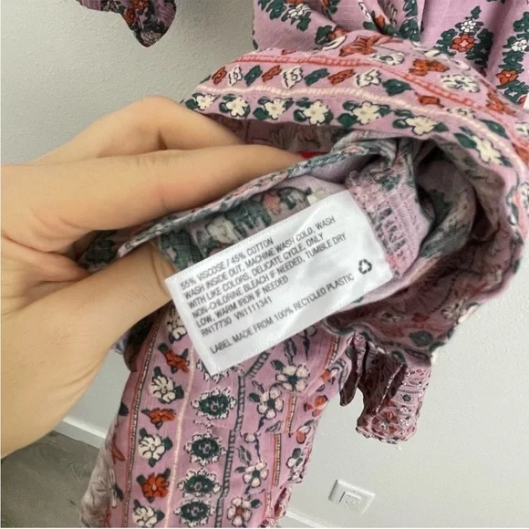 Knox Rose Pink Paisley Floral Boho Western Dress NWT Medium - Picture 9 of 11